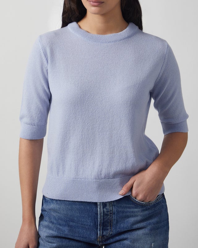 Wakakuu Icons Top London Cashmere Light blue S