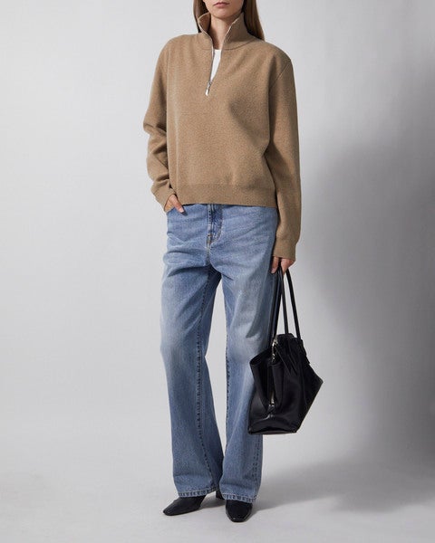 Polo Zipped mouliné Camel 2