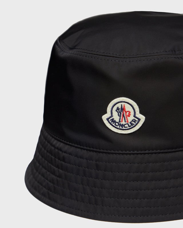 Moncler Hat Bucket Cotton Blend Grey L