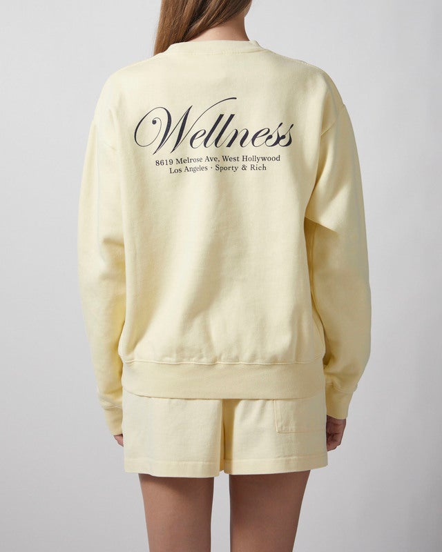 Sporty & Rich Crewneck Avenue Almond S