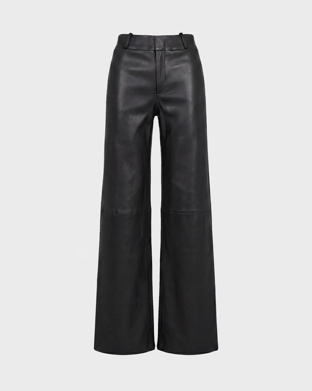 Wakakuu Icons Trousers Leather Flare Black 34