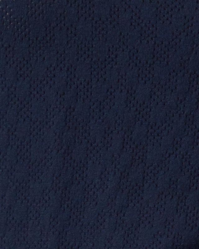 J Lindeberg Top Polo Polly Pointelle Navy S