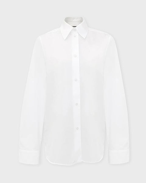 Shirt W 01 Cotton Poplin White 1