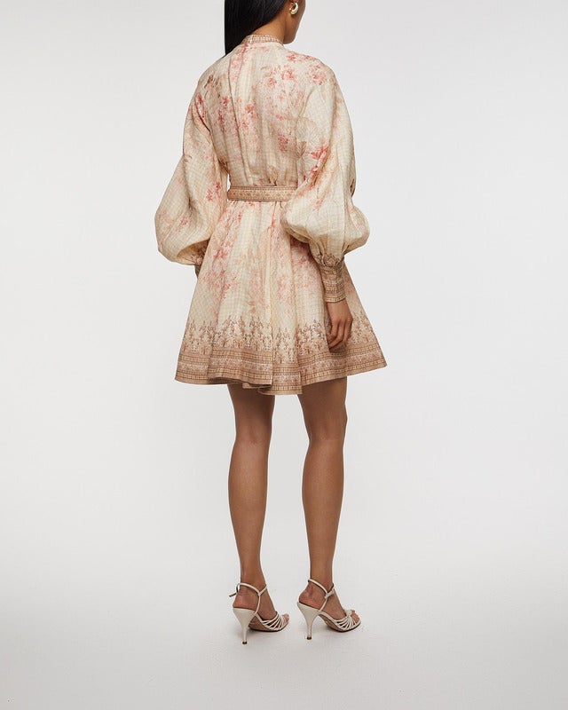 Zimmermann Klänning Illuminate Buttoned Mini Multicolor 2 (M-L)