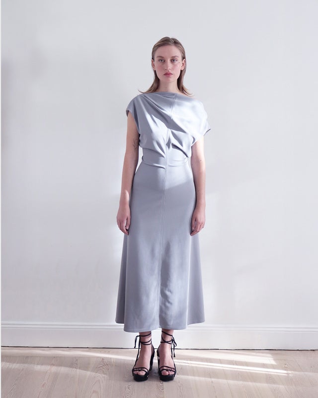 LEONÍ Dress Floyd Draped Waist Hazel 42