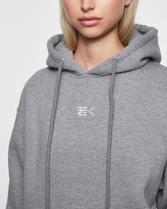 Wakakuu Icons Hoodie Unisex Logo Grey M