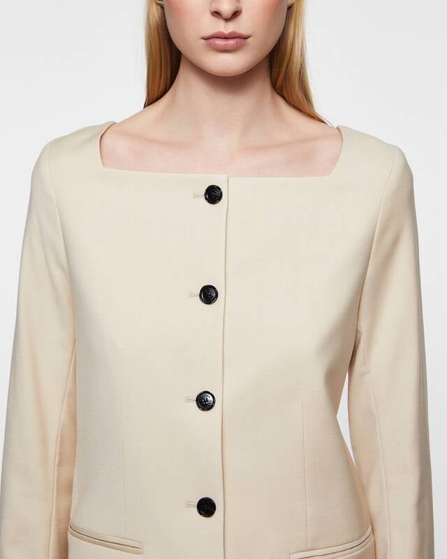 Dagmar Blazer Square Neck  Beige 42