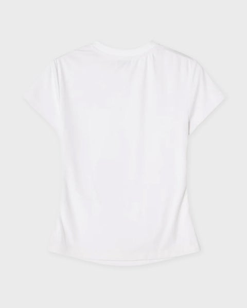 T-Shirt Tight Fitted Heart  White 2