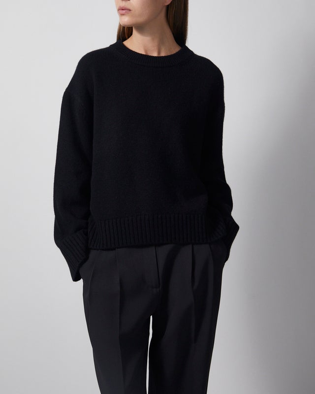 Wakakuu Icons Sweater Cashmere Wool R-neck Black S