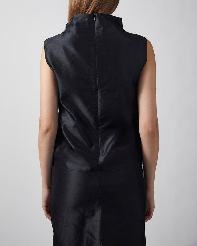 Almada Top Kiera Organza Black L