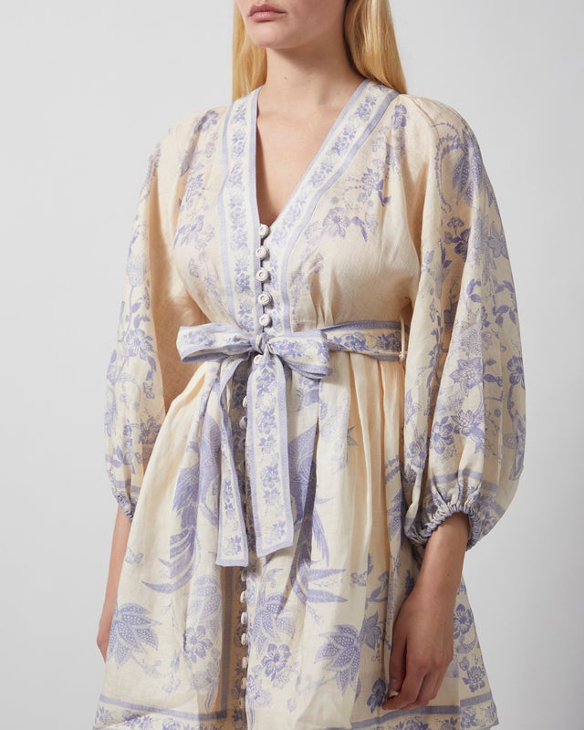 Zimmermann Dress Indra Plunge Mini creme 1 (S-M)