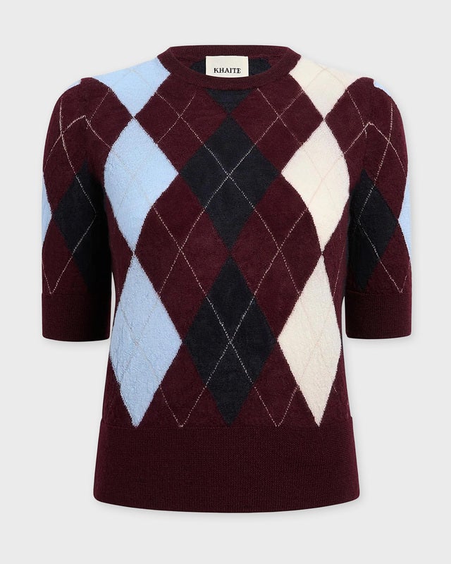 KHAITE Top Anders Burgundy S
