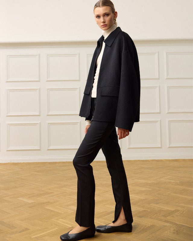 Wakakuu Icons Jacka Logo Wool  Svart XS