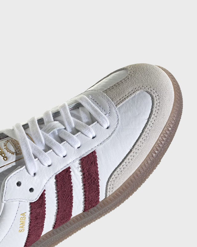 Adidas Sneakers Samba OG W White/Burgundy UK 7 (EUR 40 2/3)
